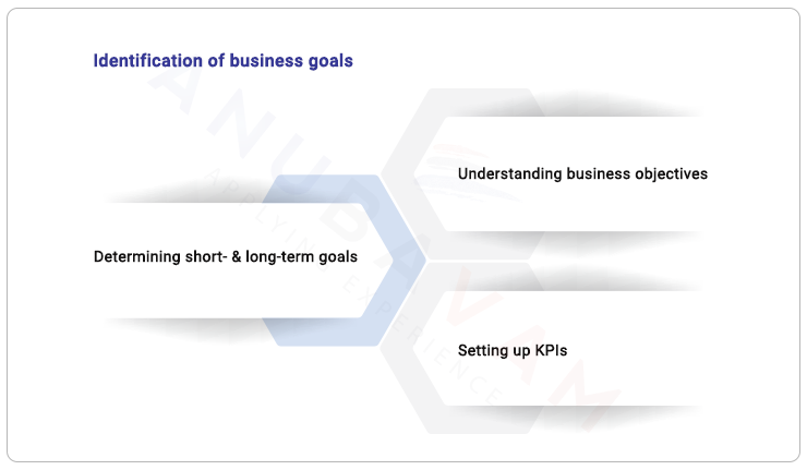 Identification of business goals 
